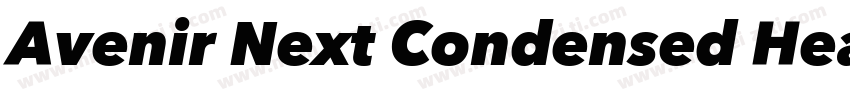 Avenir Next Condensed Heavy字体转换